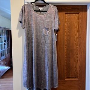 LulaRoe NWT size L Carly swing dress, holiday collections.